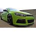 Накладка сплиттер на передний бампер на Volkswagen Scirocco III R